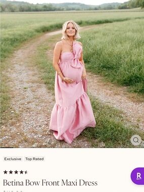 Petal and pup Betina Bow front maxi dress 
NWT